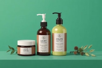 create label design and packaging design for skincare