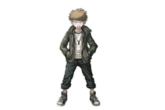 draw danganronpa style character with unique personality