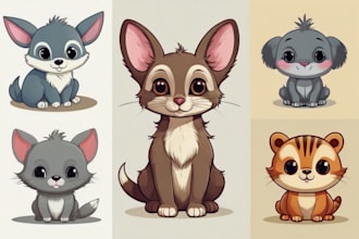 draw any animal to adorable cartoon style