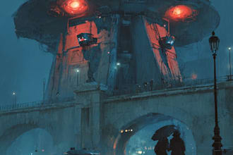 draw sci fi illustration and sci fi art
