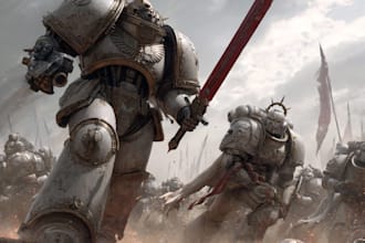 make a warhammer 40k character art