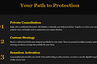 host 1 HTML splash page for 3 years excluding updates