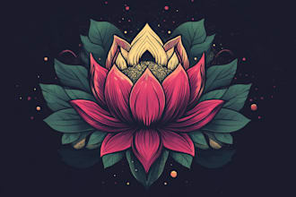create a spiritual botanical mandala for brands
