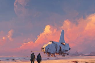 draw sci fi illustration and sci fi art