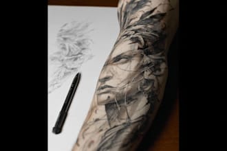 design an artistic line art or minimalist tattoo art