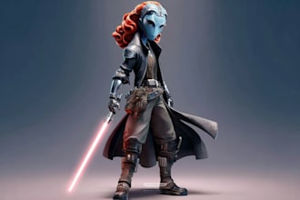 draw a star wars custom illustration or fan art