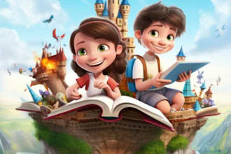 design bold realistic christmas 3d illustration bible theme KDP kid activity