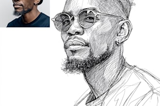 draw cartoon portrait in disney cartoon illustration
