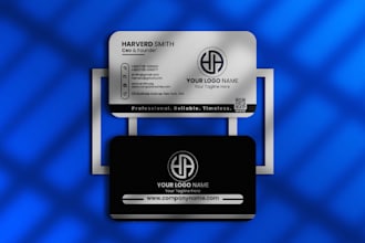 create a clean and unique minimalist business card