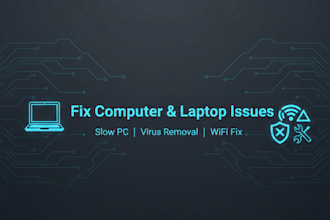 fix computer, laptop, windows errors, slow PC, wifi, virus removal