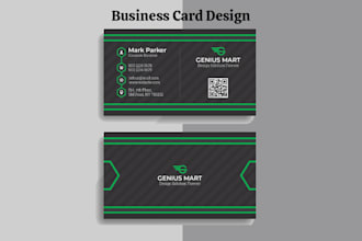 design professional luxury business card, thankyou card, visiting card design