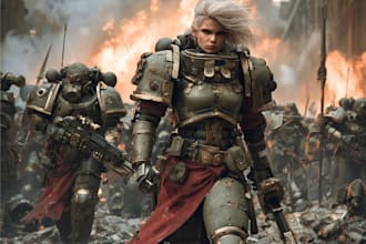 do a warhammer, warhammer painting, miniature painting, 40k