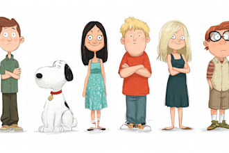 draw cartoon character design