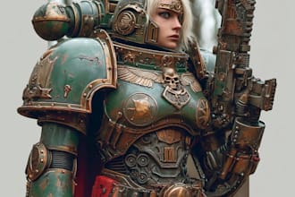 create a warhammer 40k table top miniature painter