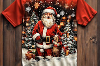 make adorable christmas holiday t shirt artwork