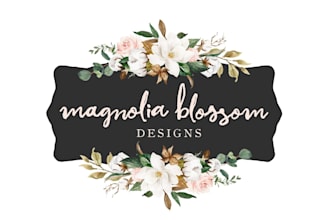 design an elegant and artistic floral logo for your brand or business