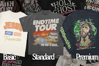 design vintage christian tshirts with powerful faith themes