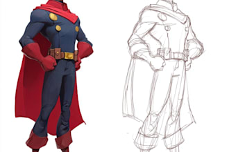 do superhero or villain character design