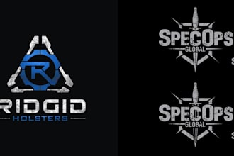 design military army tactical themed logo and patches