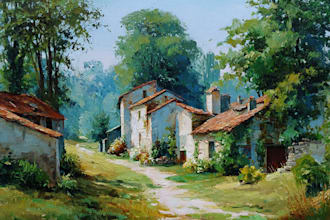 make reproduction of any painting in oil colors
