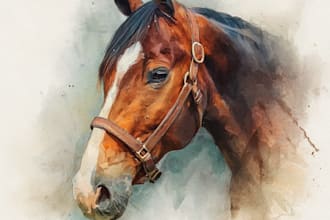 draw portrait of your horse