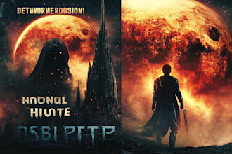 design book cover, fantasy book cover, fictional book cover