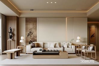 do 3d interior and exterior design for restaurants, apartments, offices and gym