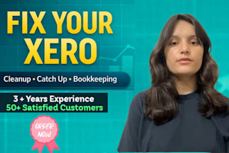 do quickbooks and xero setup and clean up