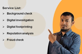 do background check and online investigation using osint