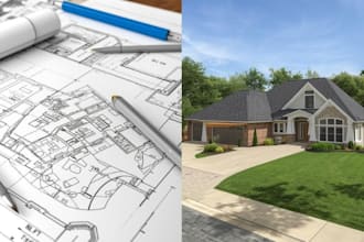 create professional architectural drawings and permit ready house plans