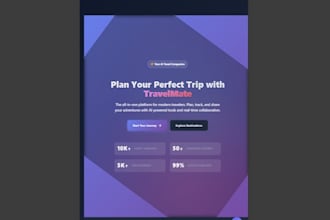 design a modern responsive website