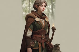 do dnd character art illustration commissions