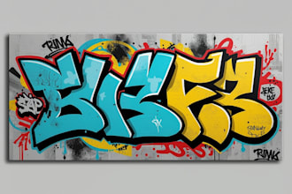 make printable graffiti digital wall art