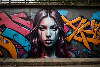 make graffiti design for you