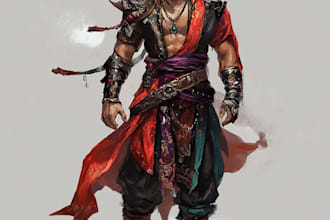 do a high fantasy character for indie games