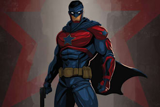 draw you as an amazing superhero