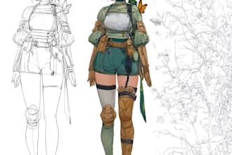 draw a character in manga style