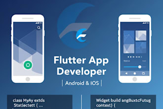 develop high performance flutter mobile apps for android and ios