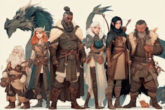 draw your dnd party