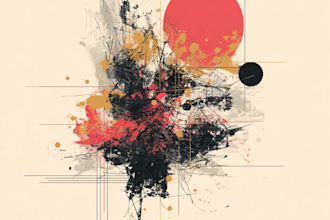 paint digital professional abstract art by hand