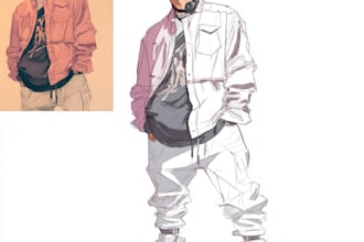 draw a character in manga style