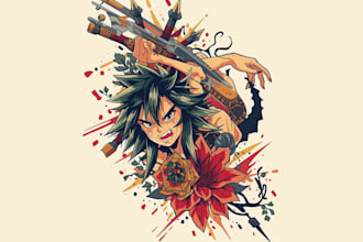 make anime tattoo design