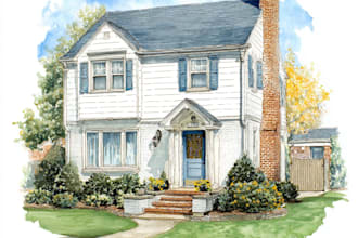 turn your home into watercolor painting