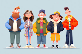 create illustration cartoon character or mascot