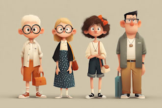 draw cartoon mascot character illustration