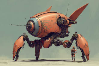 create fabulous mecha robot gundam design