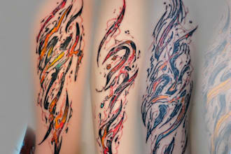 design traditional or modern tribal tattoo art