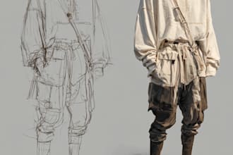 make graphic design for clothing brand