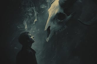illustrate dark art horror illustration