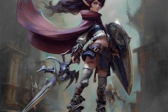 create a unique 2d game characters for your video game